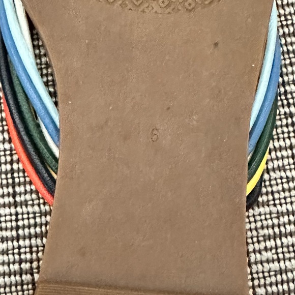 Tory Burch Sienna Multi-Colored Strappy Thong Sandal - Picture 3 of 12